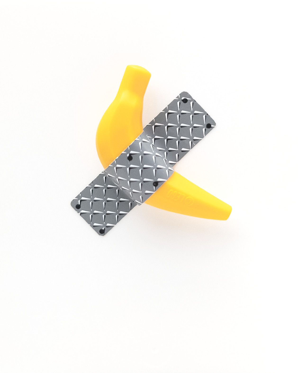 A banana duct-taped to a wall